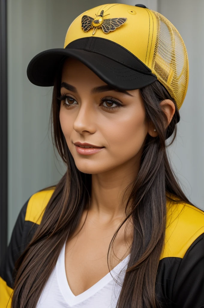 Saturno con gorra y una abeja