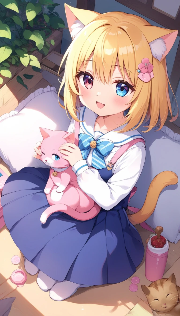 score_9, score_8_up, score_7_up, detailed, rating safe, absurdity, full body, cat, cute, looking at viewer, eyepatch, 