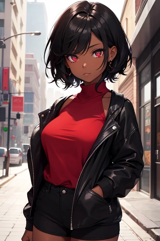 {{Girl Dark}} (Small Boobs) (Extra short Hair) (Black Hair) (Dark skin) (Red Eyes) (Ropa de invierno)