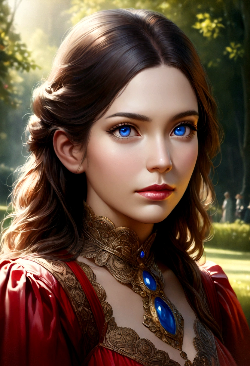 Girl, beautiful detailed eyes, beautiful detailed lips, extremely detailed eyes and face, long eyelashes, elegant dress in blue white red color (France), standing in a picturesque French landscape, (best quality, 4k, 8k , high resolution, masterpiece: 1.2) ,ultra-detailed,(realistic,photorealistic,photo-realistic: 1.37),portrait,landscape,vivid colors,dramatic lighting