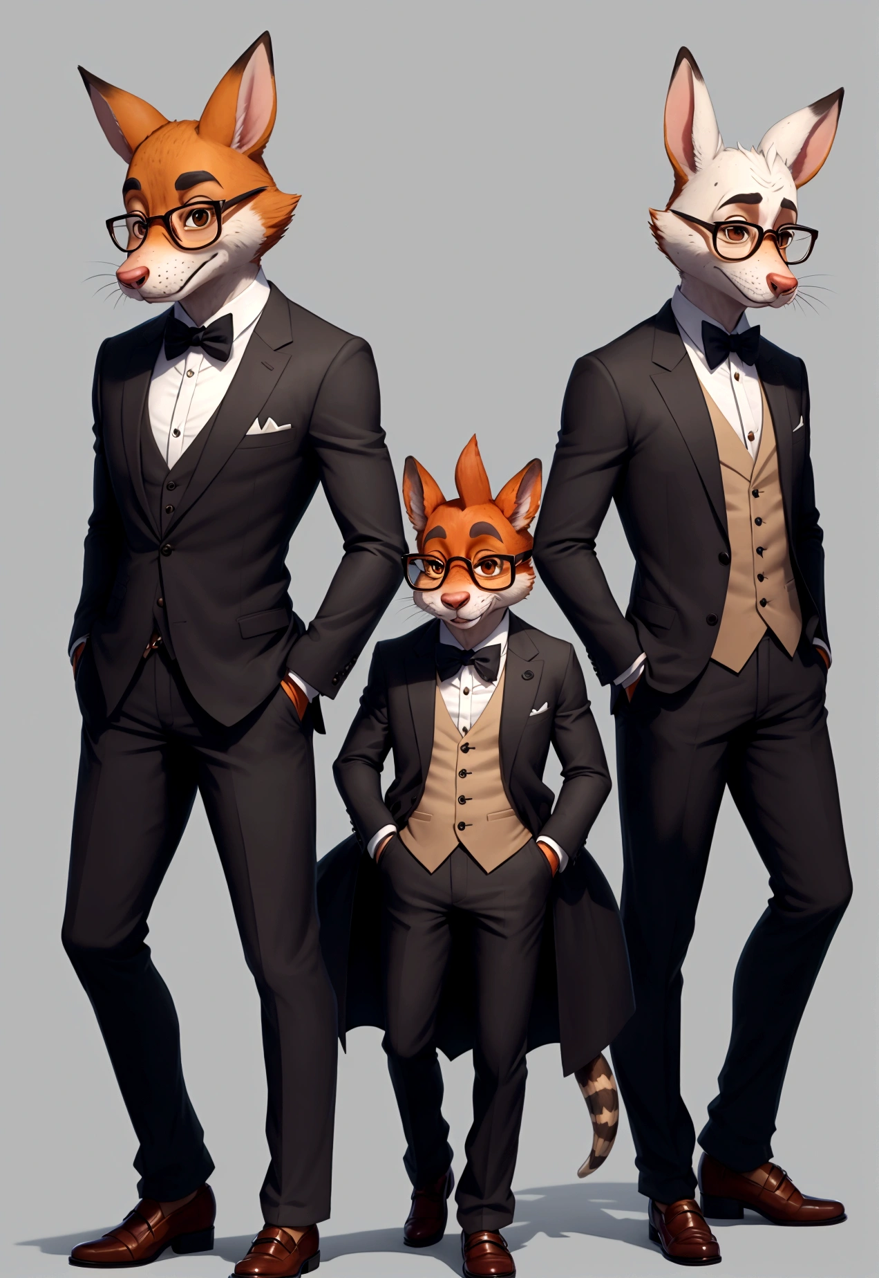 araffe dressed in a suit and glasses standing with his hands in his pockets, style of zootopia, movie character, zootopia movie style, zootopia style, looking heckin cool and stylish, in style of zootopia, in style of disney zootopia, rabbt_character, disney stylized furry, anthropomorphic gangster rat, hamster