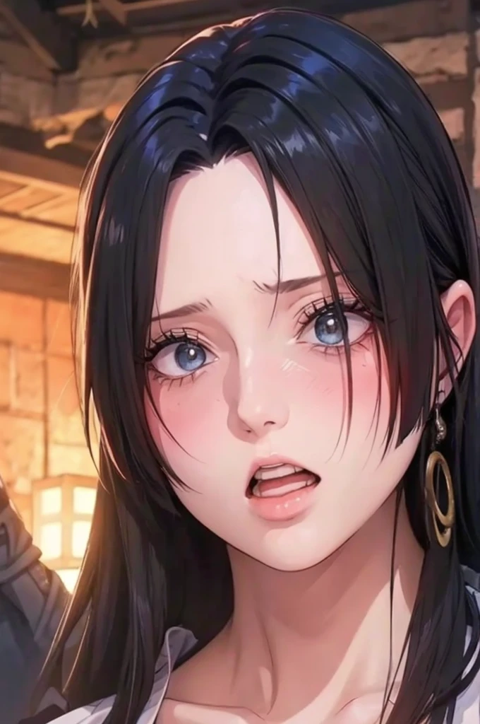 (suspense scene ((CONCEPT ART)), extremely detailed with a girl wearing jeans with brown coat and boots), (better lighting, better shadow, an extremely delicate and scary), (digital illustration), ((4k painting)), [(dynamic angle,((1girl)),white hair, (beautiful face, perfect face, scared,) expression of fear, torn clothes, a gun in hand, sitting on the floor, darkness, scary house),  [:(dark, mysterious, game paint, sinister setting, jagged corridors, big house, deadly silence):]