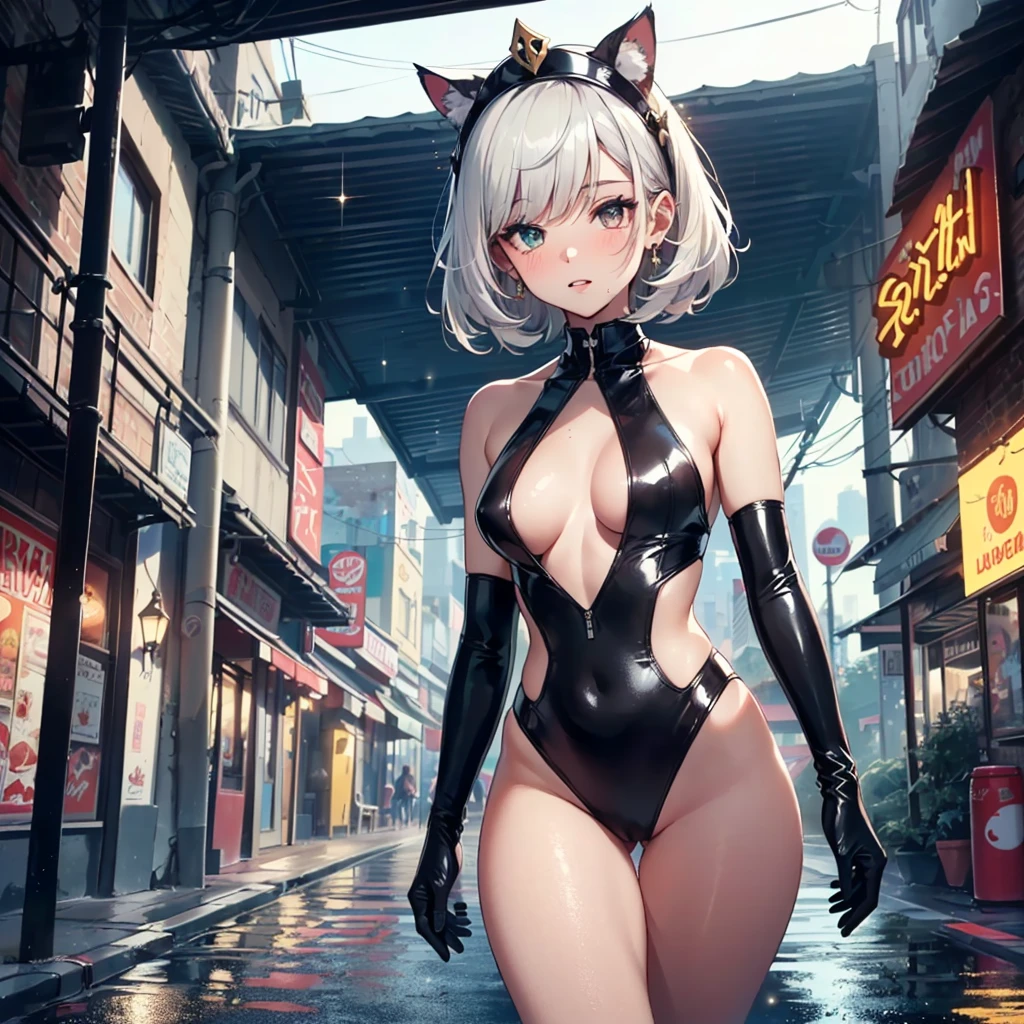 little mucama cat girl,(((1 chica))),(((little ,tiny little body,,chibi))),(((6 years))),((mucama cat girl with extremely lindo and beautiful pale rosa hair)),(((cat girl,anthro furry lindo,cat girl))),(((cola,cat cola,Orejas de gato,thin cat cola,Orejas de gato on head,big Orejas de gato))), (pechos grandes:1.4),pechos abundantes,Pechos esponjosos,busto copa H,reventar,parte superior del busto abultado,(((pale rosa pelo despeinado:1.35,cabello corto,pelo interior coloreado,pelo despeinado,ear breathing))),((heterochromia:1.5, (rosa_ojo and yellow_ojo))),intricate ojos,beautiful decolaed ojos,symmetrical ojos,big ojos:1.3,((Gordo)),(((piel brillante:1.5,piel brillante: 1.5,piel bronceada,piel brillante,very piel brillante,cuerpo brillante,plastic glitter skin,exaggerated piel brillante,piel iluminada,piernas mojadas))),(spider lower abdomen,cintura estrecha,cadera ancha,athletic body,piernas infladas,decolaed body,(decolaed face)), lindo,cachonda,seductor,Erotic,(((NSFW))), (mucama headdress),mucama swimsuit,tocado,(mucama),sin mangas,recorte de escote,piernas desnudas,ropa sexy,((Ropa mojada,traje intrincado,ropa intrincada)), (dynamic pose:1.0),enfocarse solo,feliz,(centrado,escala para ajustarse a las dimensiones,Regla de los tercios), cyberpunk city by the ocean at night, with bright neon signs and dark stormy clouds and puddles, escenario:1.25, Artistic photography,(photograph taken by sldr),high resolution, Sharp focus, (ultra decolaed, extremely decolaed), (obra de arte fotorrealista:1.37),(extremely decolaed CG unity 8k wallpaper),((tema de fondo de onda sintetizada)),(((colores vibrantes))),(fondo intrincado),(Obra maestra),(mejor calidad),