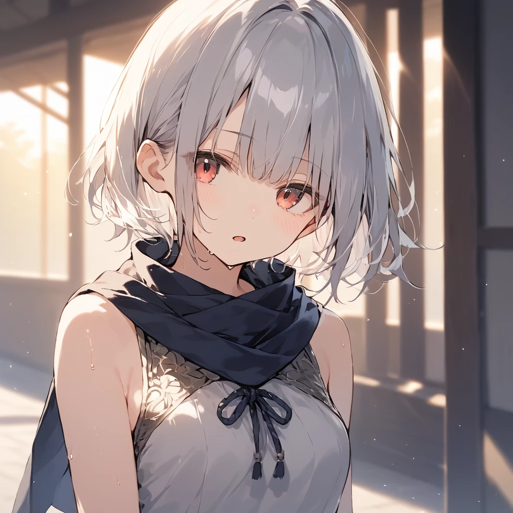 score_9, score_8_up, score_7_up, source_anime, best quality, masterpiece,ultra-detailed,official art, absurdres, highres, waifu2x, break,1girl, ninja, short hair, blunt bangs, small breasts,beautiful detailed eyes, expressionless, sleeveless, scarf, sweat, in mission, open mouth, (yawn:0.3), sleepily, night, outdoors, break,(clear line illustration:1.2),very high resolution, very aesthetic, super detailed skin, Best cinematic lighting powered by famous artist, 8k,cute picture,beauty illustration,photoshop_(medium),,(Detailed Lighting),best anime 8k konachan wallpaper, pixiv contest winner,