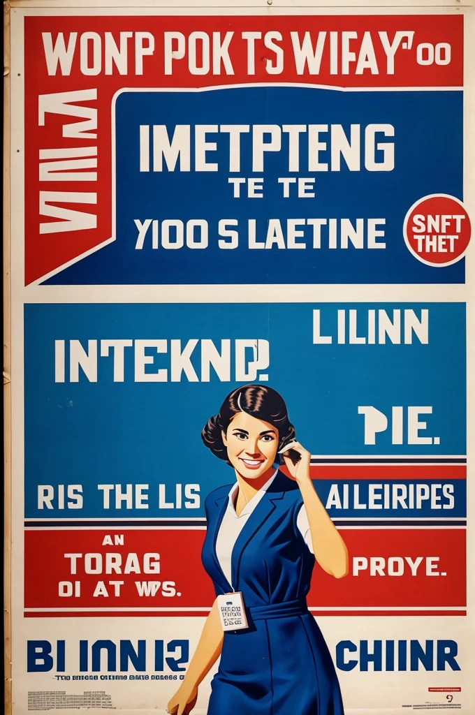 A advertising poster for internet