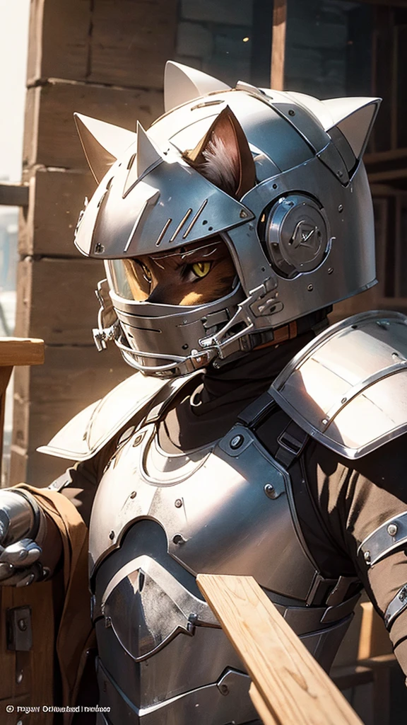 Cat in armor