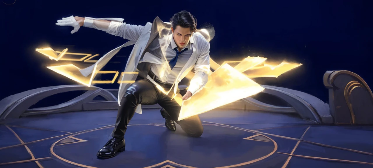 1man,
a 30 y.o muscular male wearing long-sleeve white shirt and tie, wearing leather shoes, full body,
soft lighting,
masterpiece, best quality, 8k uhd, dslr, film grain, Fujifilm XT3 photorealistic painting art by midjourney and greg rutkowski