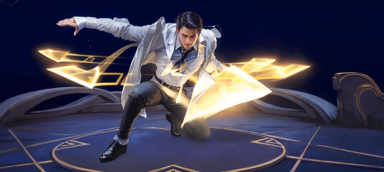 1man,
a 30 y.o muscular male wearing long-sleeve white shirt and tie, wearing leather shoes, full body,
soft lighting,
masterpiece, best quality, 8k uhd, dslr, film grain, Fujifilm XT3 photorealistic painting art by midjourney and greg rutkowski