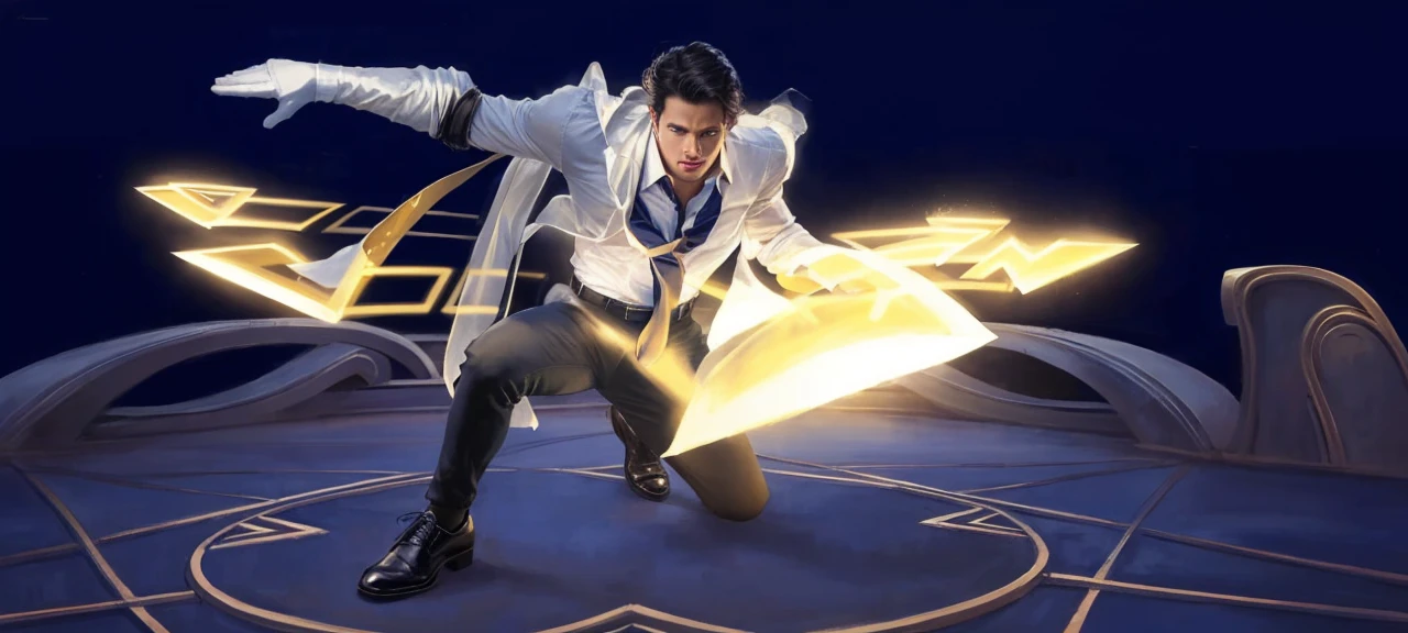 1man, 
a 30 y.o muscular male wearing long-sleeve white shirt and tie, wearing leather shoes,  full body, 
soft lighting, 
masterpiece, best quality, 8k uhd, dslr, film grain, Fujifilm XT3 photorealistic painting art by midjourney and greg rutkowski