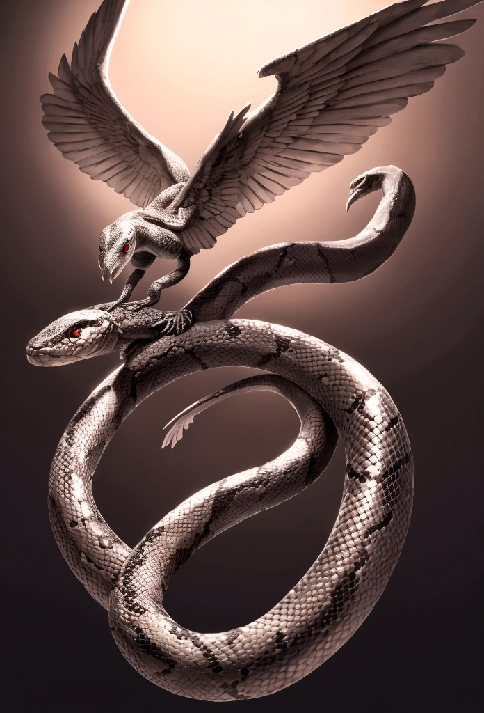 Whole body Snake have a wings