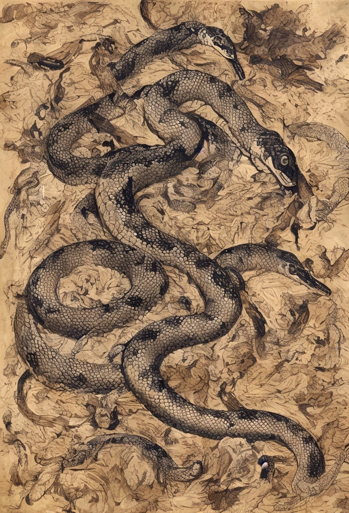 Whole body Snake have a wings
