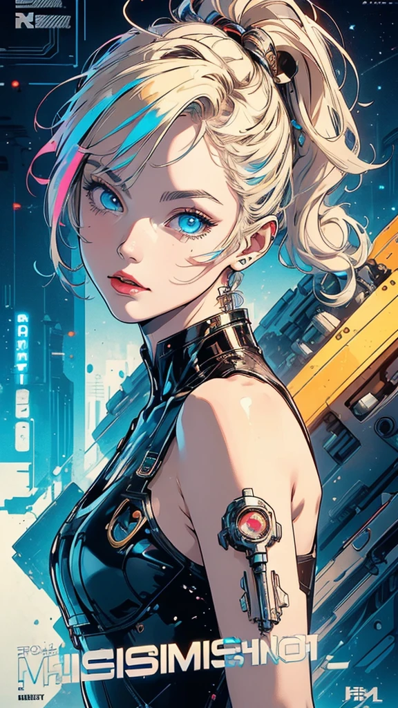 (((masterpiece, highest quality))),(((solo:1.2))),(((1girl:1.2))),32k wallpaper, very detailed, poster, vintage science fiction,(((((geometric cinematic movie poster))))), (bauhaus), shape,(((abstract))),(mid century modern),movie poster,(((((portfolio))))),(((((Close-up))))),(((((bust up))))),((((more various angle)))),(((highlight))),Vast landscape,((((heterochromia)))),(((complete. detailed face))),((((Extremely talented)))),(((((most complicated machine))))),(((genius mechanic))),((Overall colorfully)),neon sign