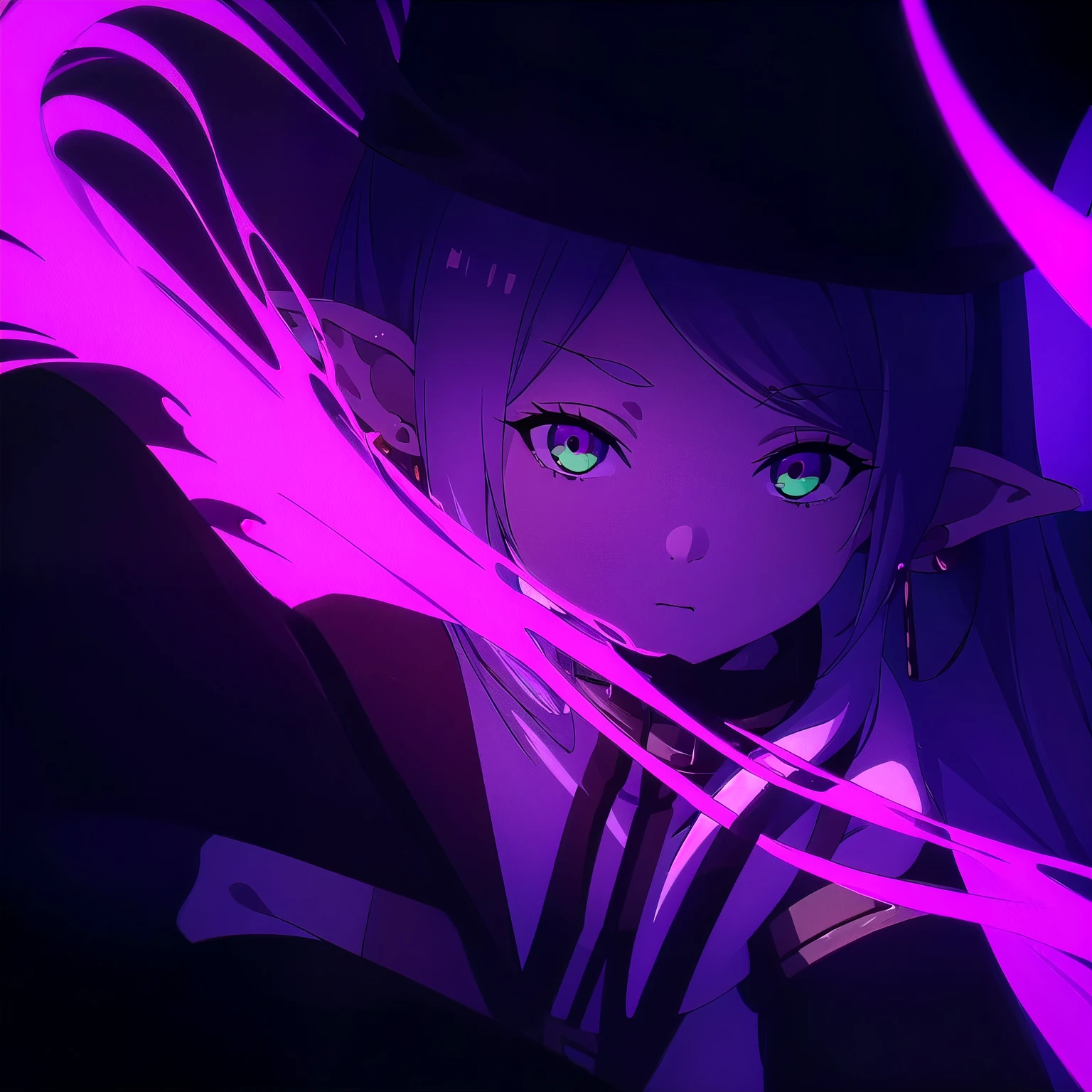 1girl, Frieren, (masterpiece:1.3), (high resolution), (extremely detailed),perfect face, nice eyes and face, (best quality), (super detailed), detailed face and eyes, (solo), textured skin, absurdres, highres, wz_sousou_no_frieren_style, wz_sousou_no_frieren_style, twintails, very long hair, silver hair, pointy ears, elf, white capelet, green eyes, black pantyhose, earrings, white skirt, belt, white sleeves, pov, selfie, butterfly, grass, stone street, hand in front of face crossed fingers