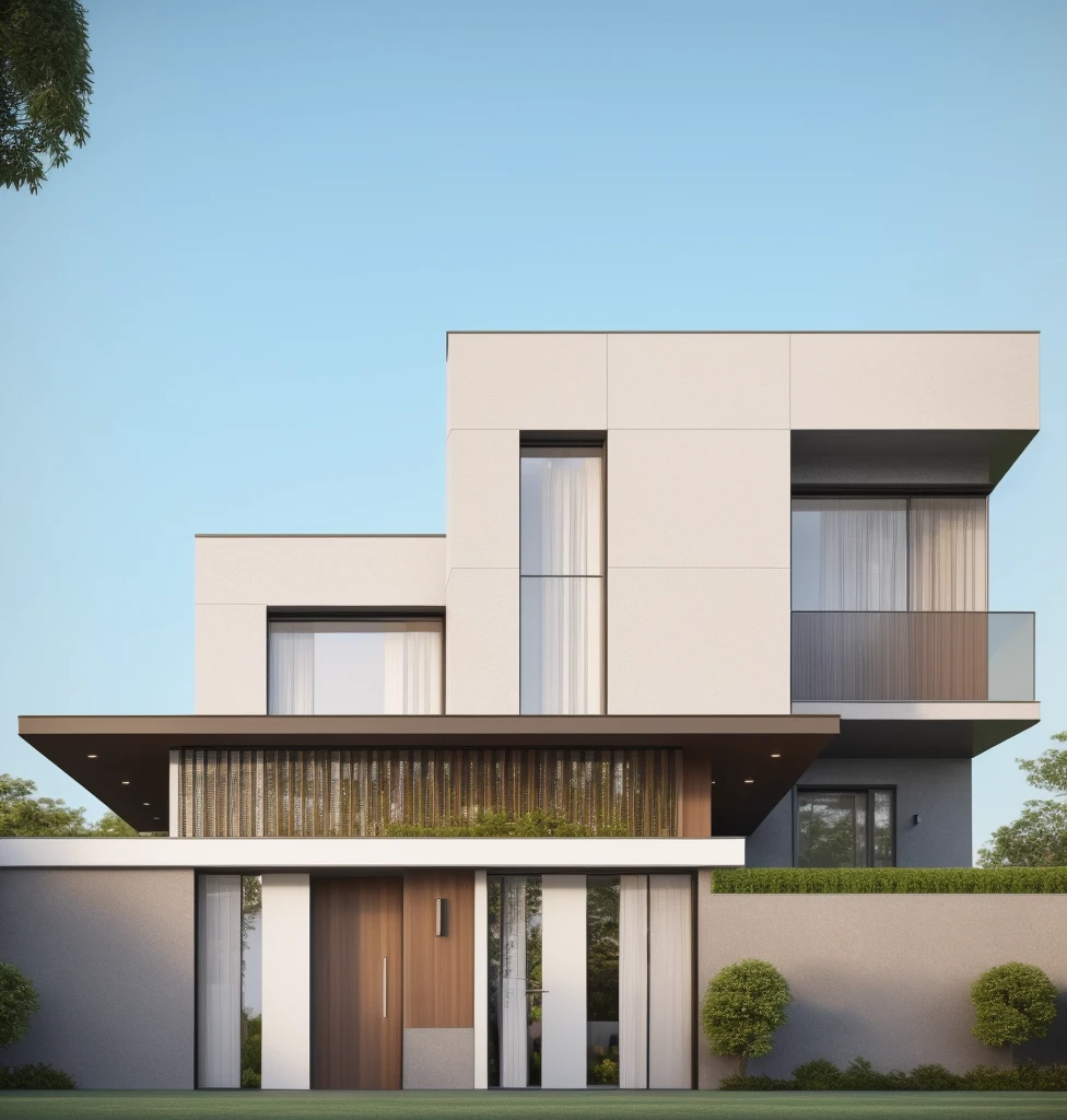 (masterpiece, best quality:1.2), 1villa, a rendering of a modern house with a lot of windows, architectural visualization, residential, architectural rendering, high quality rendering, wide angle exterior 2022, overall architectural design, rich house, 8k vray render, concept house, very realistic render, exterior design, precise architectural rendering, highly detailed architecture, gang house, quality rendering, ”ultra realistic