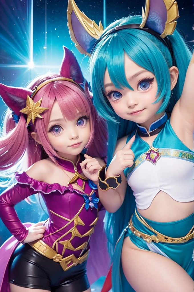 Charo and Morgan from Puzzle and Dragons