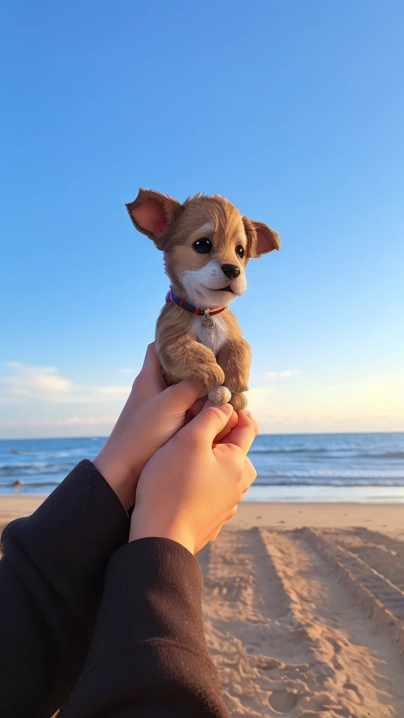 Juju et son petit chien
