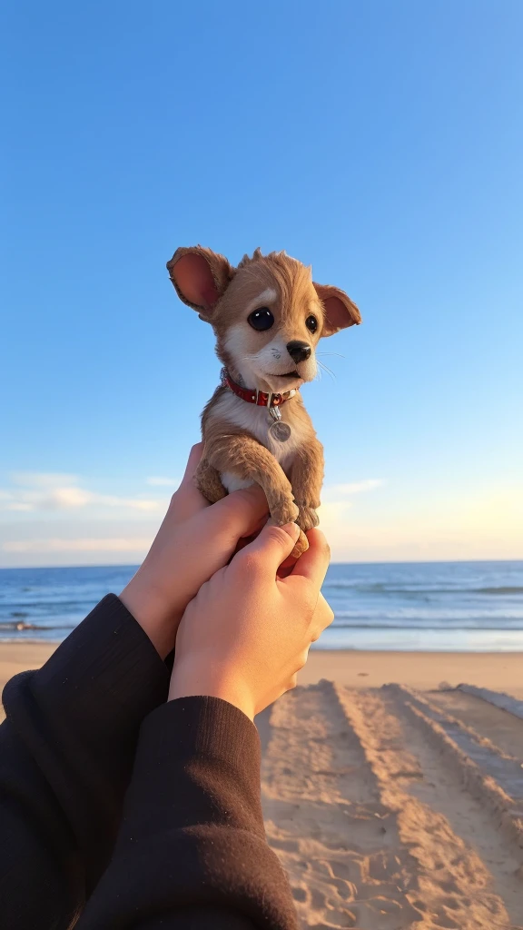 Juju et son petit chien
