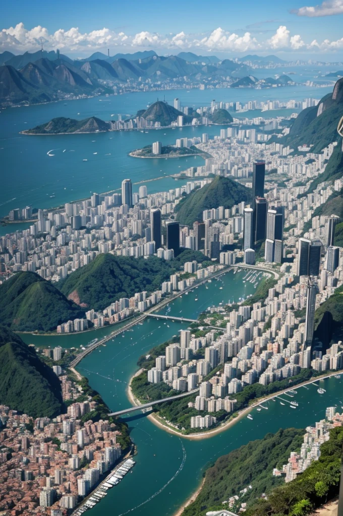 Crie o rio de janeiro em baixo do mar