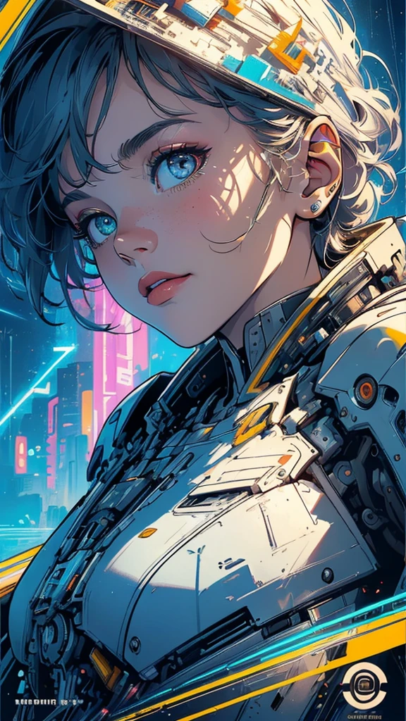 (((masterpiece, highest quality))),(((solo:1.2))),(((1girl:1.2))),32k wallpaper, very detailed, poster, vintage science fiction,(((((geometric cinematic movie poster))))), (bauhaus), shape,(((abstract))),(mid century modern),movie poster,(((((portfolio))))),(((((Close-up))))),(((((bust up))))),((((more various angle)))),(((highlight))),Vast landscape,((((heterochromia)))),(((complete. detailed face))),((((Extremely talented)))),(((((most complicated machine))))),(((genius mechanic))),((Overall colorfully)),neon sign