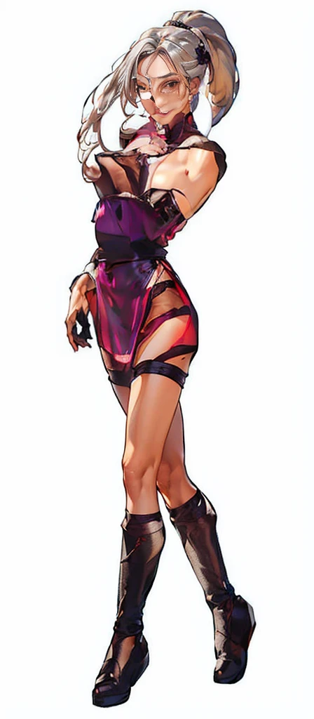 ((Upper shouldescial closeupigboobs， looking at viewe, Anime big breasts,  Standing Painting, Viewing angle,  Foreshortening, Foreshortening, 8K, Super Detail，Silver Hair,Endless Reality, White background， Standing Painting, 8K, Super Detail, 1080p, Women HD，woman, 16k, high resolution, best quality, high quality, Anatomically correct, masterpiece, precise, Ultra HD，Black silk tulle，No light effect