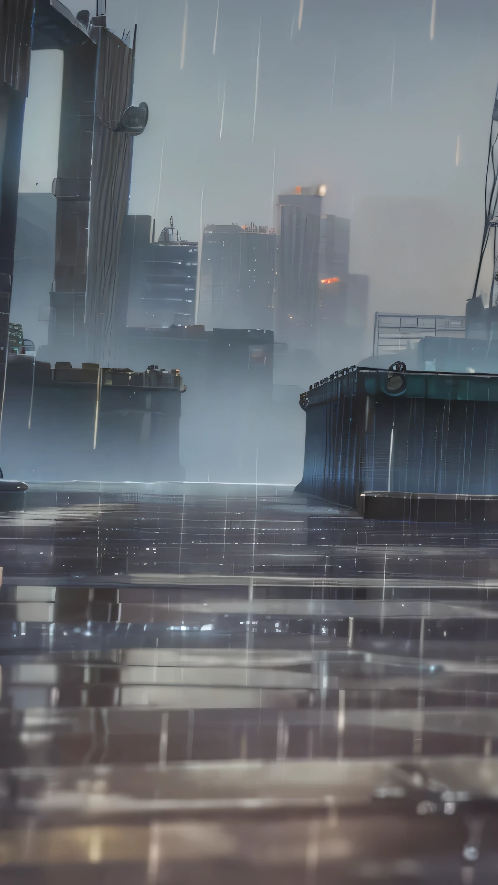 masterpiece, best quality, high quality, extremely detailed CG unit 8k wallpaper, outdoor, sky, clouds, no humans, street in tokyo alley, rain, rain reflection, award-winning photography, Bokeh, depth of field, HDR, bloom, chromatic aberration, photorealistic, extremely detailed, trend on artstation, trend on CGsociety, Complex, High Detail, dramatic, art by midjourney