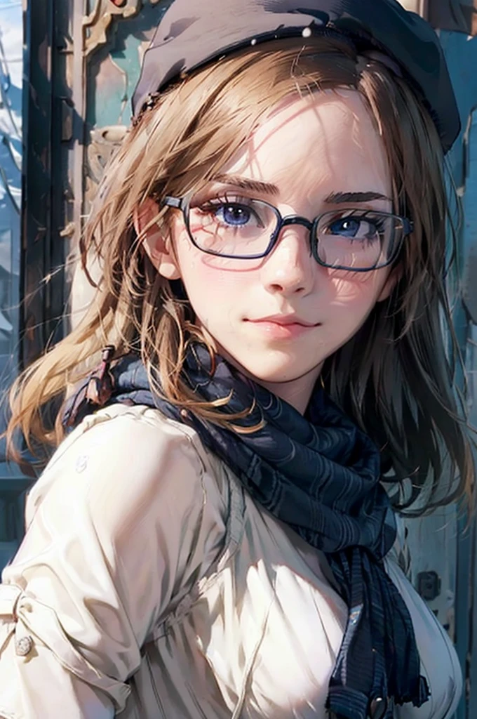 最high quality, high quality, High resolution, high quality texture, high quality shadows, High resolution, Beautiful details, Detailed CG, Detailed Texture, Realistic representation of face, Realistic, colorful, delicate, Cinematic Light, Side light, Lens flare, Ray Tracing, sharp concentrated, (1 Girl,concentrated:1.3), ( Intricate details, compensate, PureErosFaceV1:0.5), (細部まで美しいdelicateな顔, 緻密で美しいdelicateな瞳, Perfect Facial Proportions, Dense skin, Optimal ratio of four fingers to one thumb, Beautiful breasts, Beautiful Hips, Smooth upper abdomen, Tilt,Blue Eyes Glasses Mature Woman Duffle coat Woolen hat Scarf gloves Glasses blush Looking up night Falling snow new york Christmas tree adventurous journey gaze of love, impregnate me, lips of temptation, A sweet smile, 30 years old,
