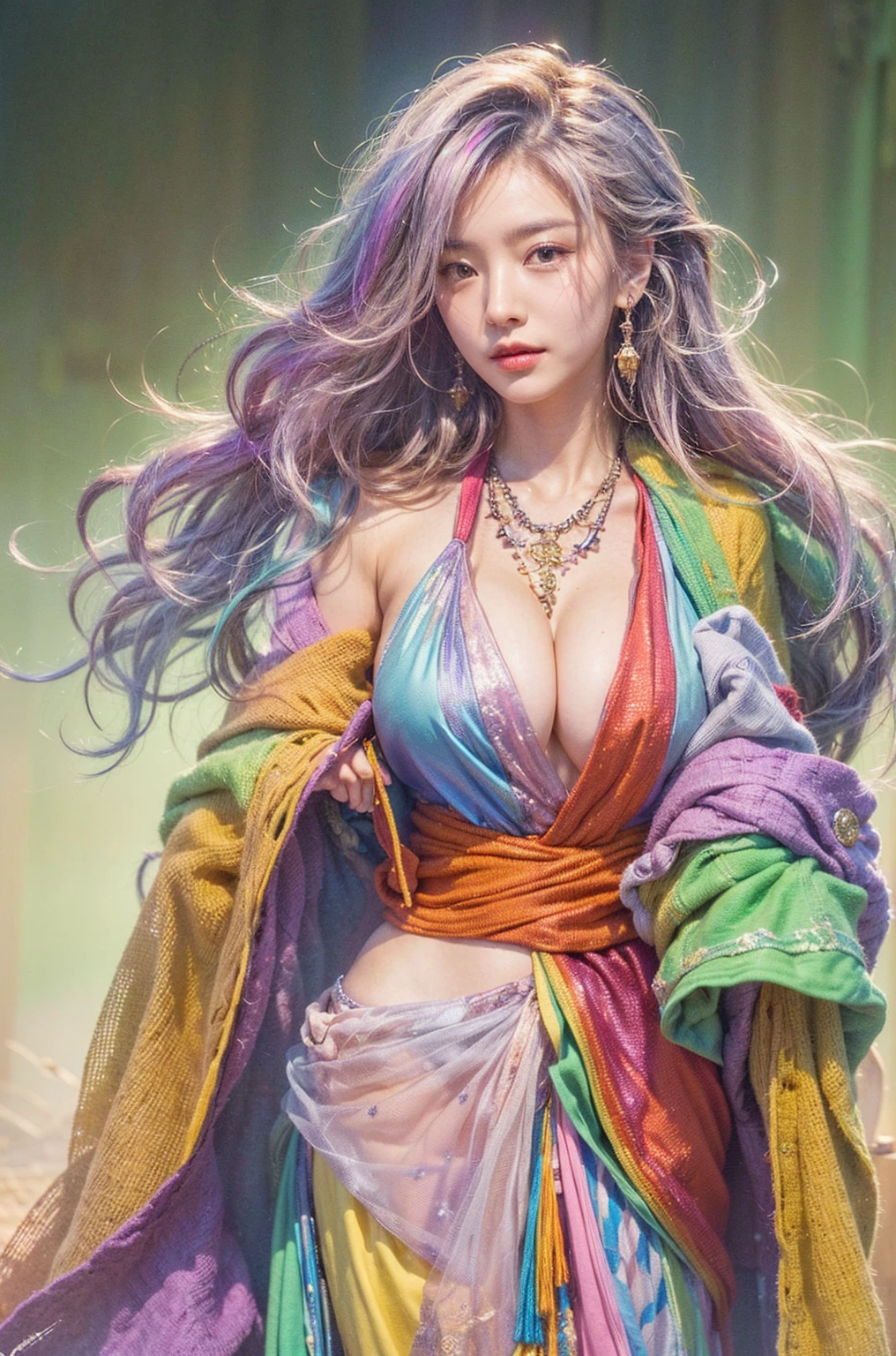8k,Realistic Photo, Realistic Skin Texture, Superrealism, (Warring States period of Japanese history, approx like mechanical :1.2), burnt field、arquebus,vivid textures,legs, gradation hair, japanese female soldier,(ultra beautiful face),((super realistic all textures)), ((super intricate all details)), full body shot, ultra sharp photo result, metallic color, scratch, Rust, weathering, steampunk, taken with Fuji film X-T30+Nokton. HDR10,Minimum of 4 pieces created