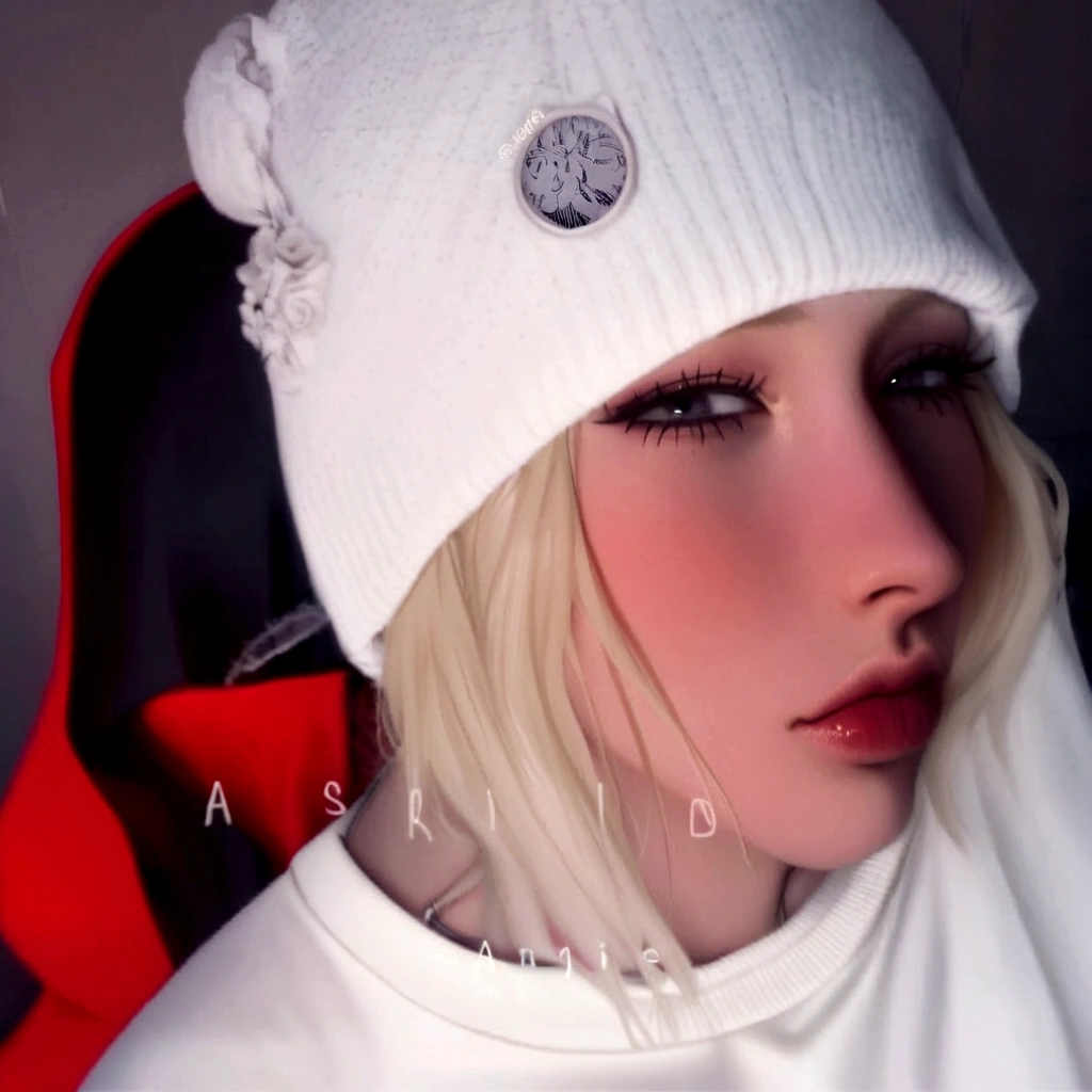 blonde woman in white hat and white shirt looking at camera, su cabello es blanco, wearing a red cap backwards, la respuesta yolandi fisher, hoja de aleta de achiote, Billie Eilish as a sad nun, contraction serpentine, angie glock, Billie Eilish as a nun, Billie Eilish, jody highroller, foto de Snapchat