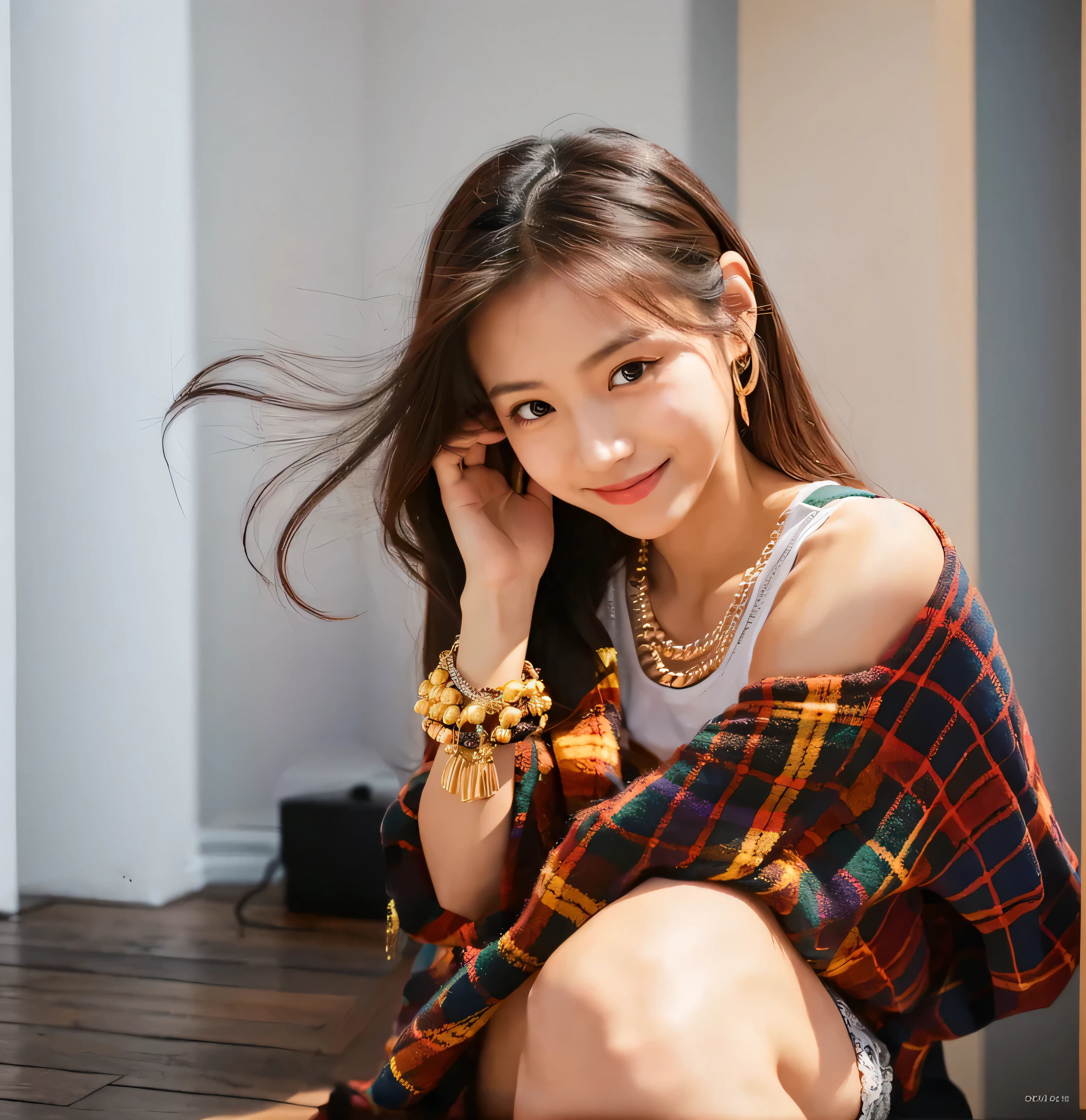 wooden floor,White walls