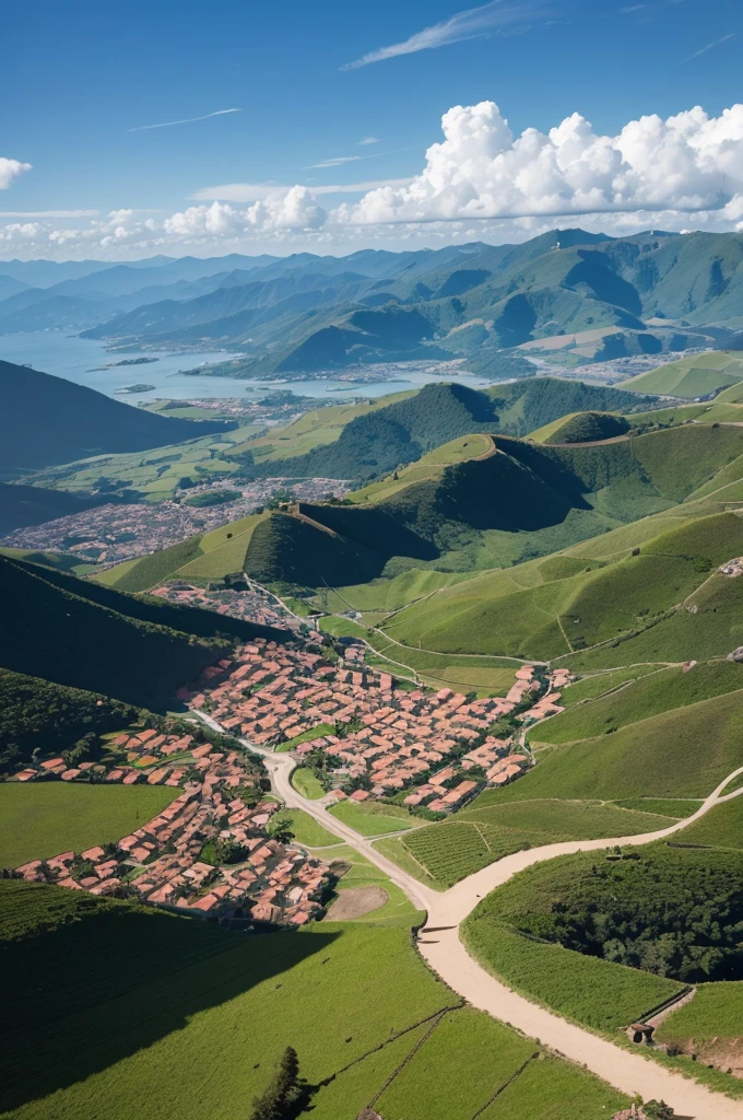 Draw a country above called São Cristiano