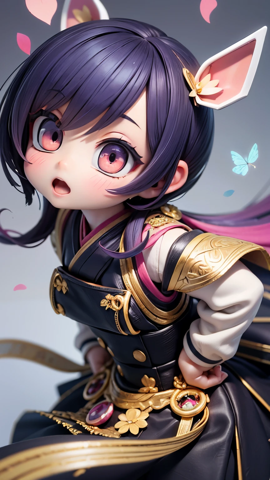 (masterpiece, 最high quality, 最high quality, Official Art, beautifully、aesthetic:1.2), (Chibi Character:1.3、2:2:1.3), Very detailed,colorful,Most detailed,night、深night、Degrees of Freedom:1.8、Anatomically correct、(Dynamic pose), , (Shiny skin), (Many colors:1.4), beautiful、Japanese、Scientist、Super big breasts:1.99、Small waist:1.3、High resolution、high quality、high resolution、Realistic、realism、Photorealistic、Realistic textured face and body、Anatomically correct、beautiful、Rainbow Hair、realism、Realistic、Photorealistic、Raw photo、超A high  resolution  、SLR、Octane Rendering、dynamicポーズ、Dynamic Action、Sharp Eye、Heavy makeup、dynamic、Dynamic Action、Detailed Background、