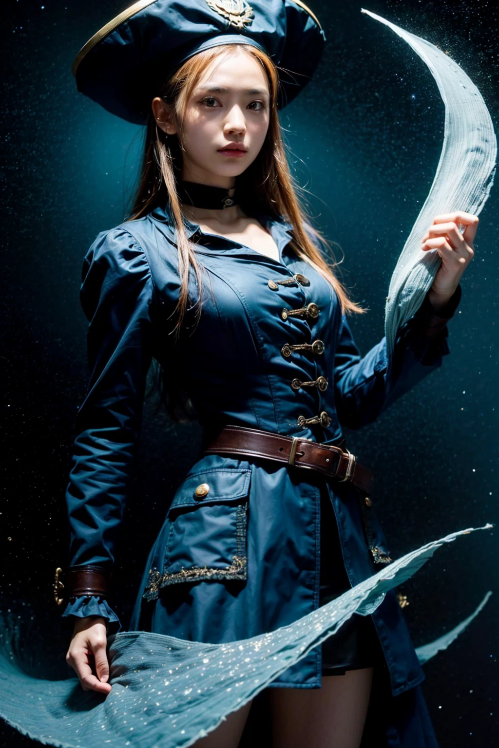 8k,Realistic Photo, Realistic Skin Texture, Superrealism, (Warring States period of Japanese history, approx like mechanical :1.2), burnt field、arquebus,vivid textures,legs, gradation hair, japanese female soldier,(ultra beautiful face),((super realistic all textures)), ((super intricate all details)), full body shot, ultra sharp photo result, metallic color, scratch, Rust, weathering, steampunk, taken with Fuji film X-T30+Nokton. HDR10,Minimum of 4 pieces created