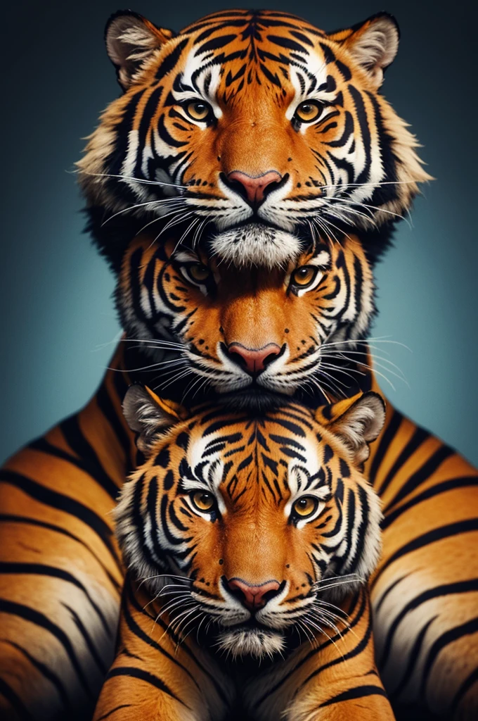 Personagem dentro de um tigre