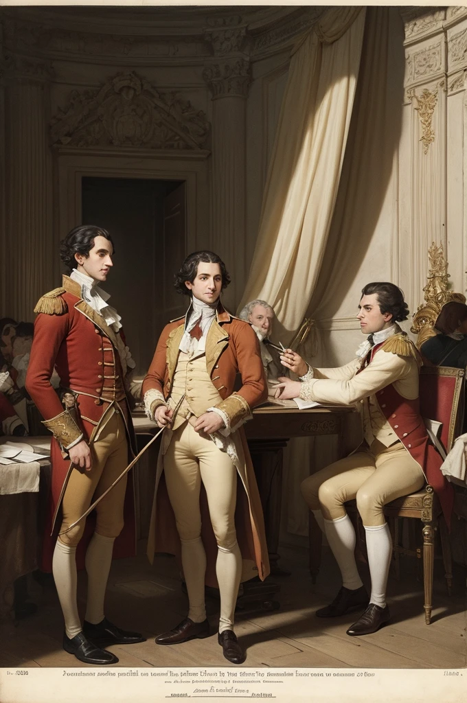 Create a drawing about the three estates in the French revolution
