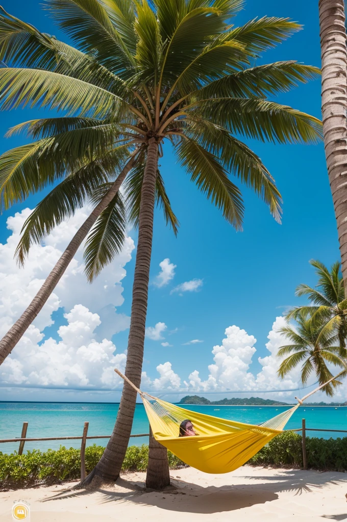 A logomarca pode ter as letras "CTWS" em destaque, com um estilo moderno e arrojado. As cores amarelo, verde e azul podem ser usadas de forma gradiente ou em elementos separados ao redor das letras. To represent beach volleyball, you can add elements like a volleyball, a hammock or even stylized coconut trees.