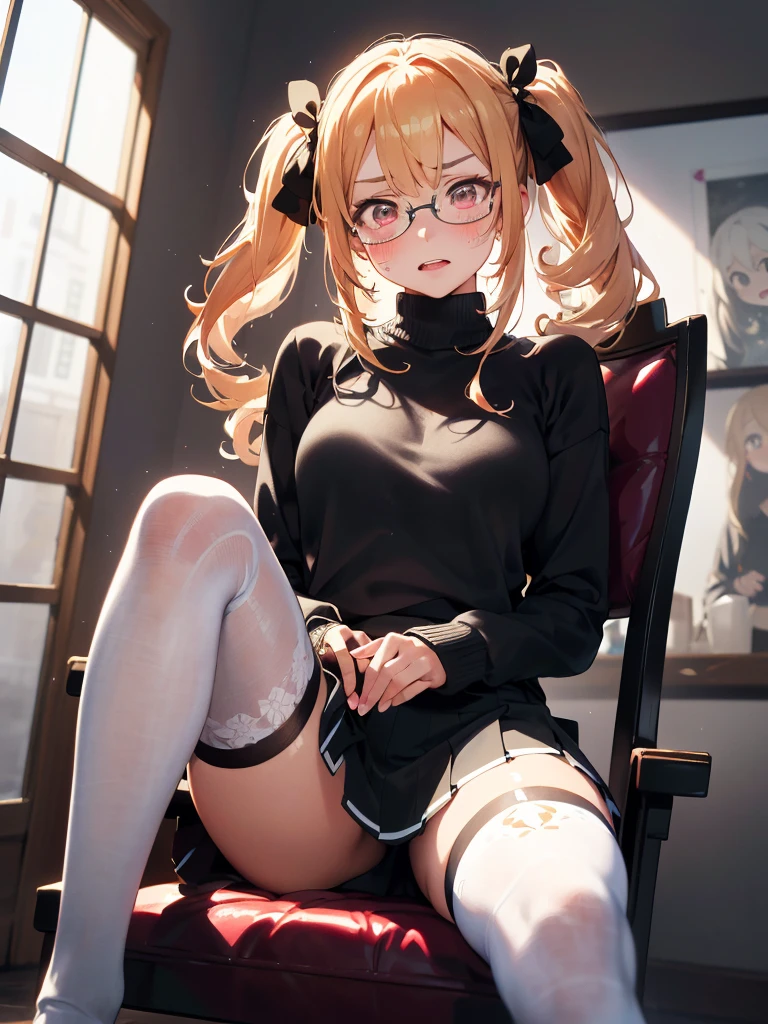NICE,unparalleled beautiful girl,tteens detailed cute shot, pretty cool and beautiful cute face,super detailed NICE cute face, nice body, beautiful teeth, twintails, (FGO, Arknight, winter , moesode sweater. mini skirt),(erotic, sexy, upper eyes, spread legs), shiny skin,
perfect face, cute and symmetrical face, natural side lighting, movie lighting,
sitting chair,(glare shyly,detailed blush emotional expression of recieved ashamed love prank),(truth feeling),(legwear),1girl,8k,best quality,cg,(unparalleled masterpiece),ultra high res,hyper quality, extremely detailed, (high saturation),full color, super detailed skin, beautiful detailed eyes, extremely detailed face, approaching perfection, smooth, unparalleled best beautiful painting, golden ratio best illustration, various hair style, unparalleled best drawing, show me your best performance, do your best!, (from below), (NICE! show me you what you want to show me!, give me your feeling for me),wonderful amazing cute detailed expression of my sweet girl NICE,good anatomy beautiful face,engagement,
absurdres, absolutely resolution, incredibly absurdres, highres, ultra detailed, official art, unity 8k wallpaper, unparalleled masterpiece best quality story work. realistic cute anime. Lively and realistic characters. lively and detailed Anime.