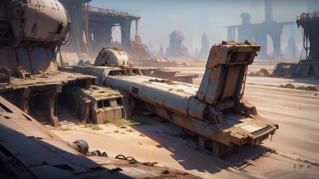 space aircraft, space ship, starship, desert, abadoned ship, disaster ship, abadoned structure, oval aircraft, covered by sand, covered by dune