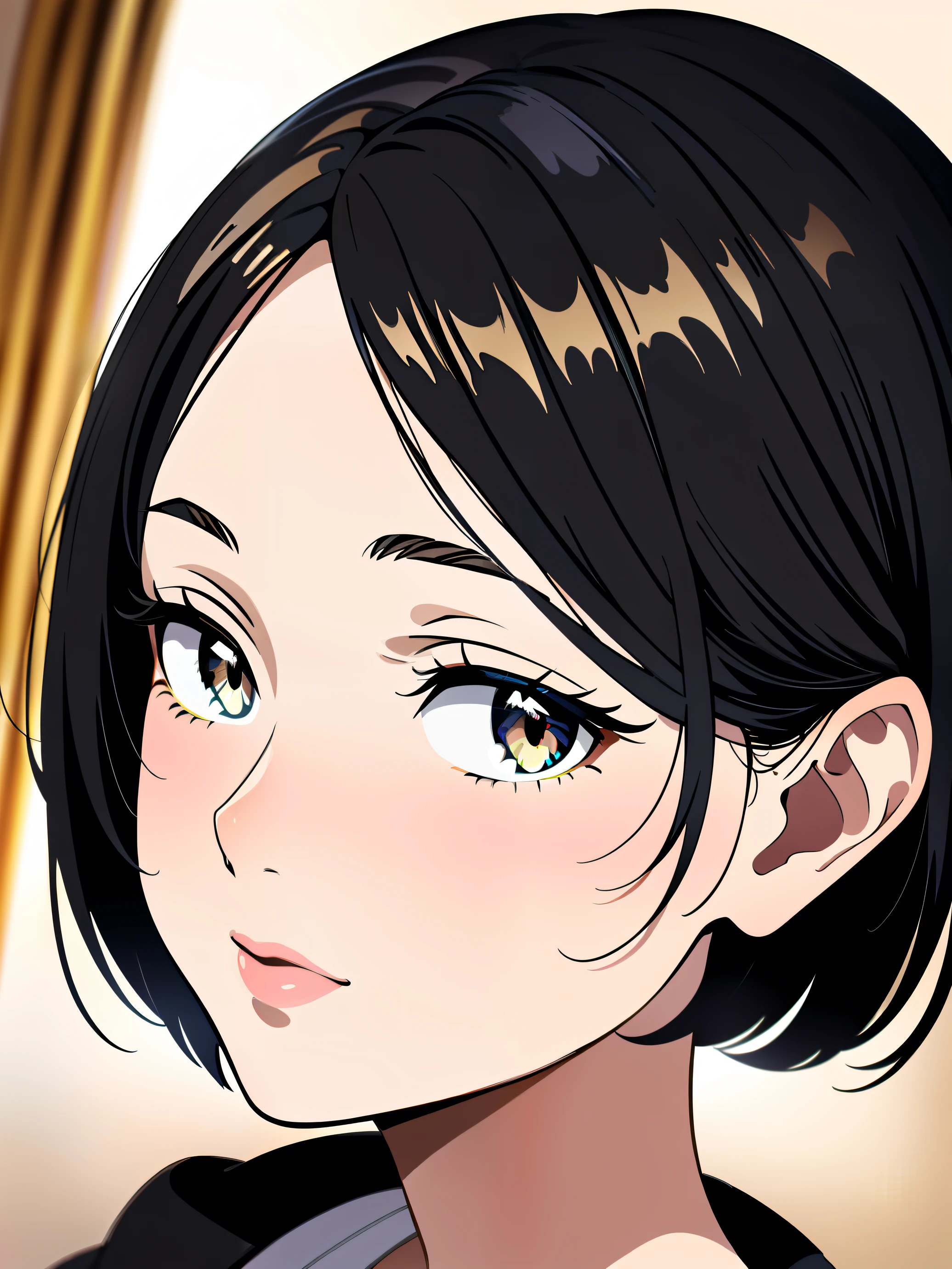 masterpiece,best quality,highres,1girl,japanese,long windblown [blue-black:0.3] hair,looking at viewer,(masterpiece:1.3),(8k, photorealistic, RAW photo, best quality:1.4),beautiful face,(realistic face),(black hair, short hair:1.3),beautiful hairstyle,realistic eyes,beautiful detailed eyes,(realistic skin),beautiful skin,attractive,ultra high res,ultra realistic,highly detailed,golden ratio,