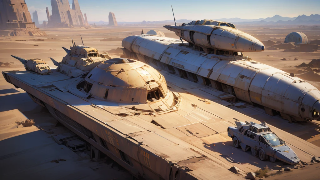 space aircraft, space ship, starship, desert, abadoned ship, disaster ship, abadoned structure, oval aircraft, covered by sand, covered by dune