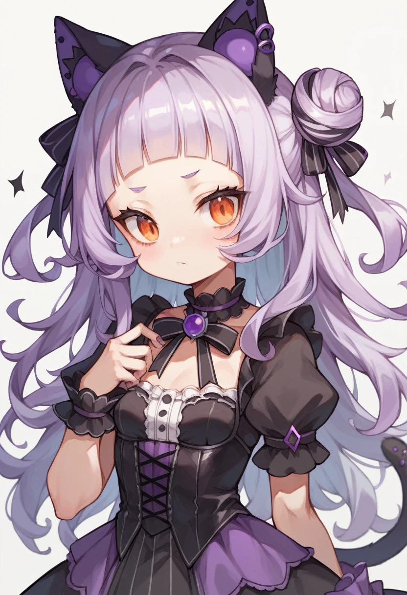 {best quality}, {{masterpiece}}, {highres}, original, extremely detailed wallpaper, 1girl, virtual_youtuber, blush, purple_eyes, purple_hair, solo, hair_ornament, black_choker, sweat, cross, closed_mouth, full body, purple bikini