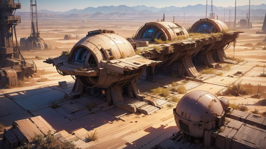 space aircraft, space ship, starship, desert, abadoned ship, disaster ship, abadoned structure, oval aircraft, covered by sand, covered by dune