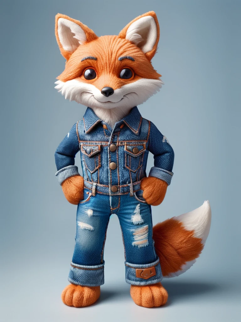 fox, anthropomorphic, ral-jeans