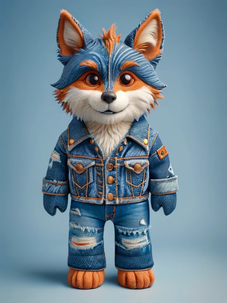 fox, anthropomorphic, ral-jeans