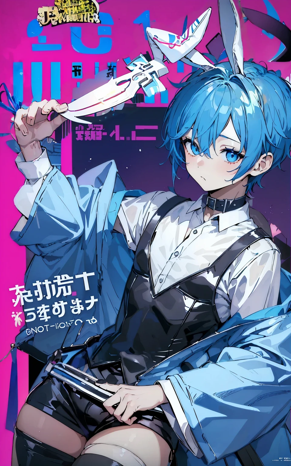 ((1boy)), rabbit ears,  (masterpiece, best quality, high quality, highres, ultra-detailed)