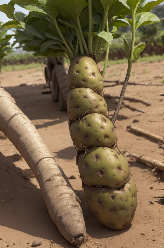 potato stalk in Africa 