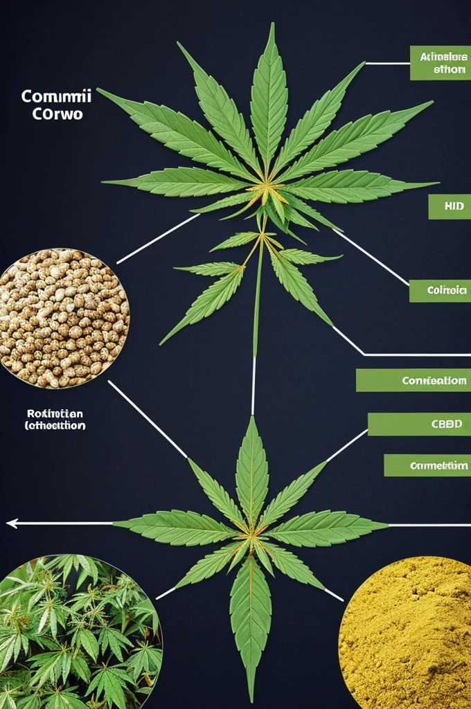 Make me a conceptual map of the biosynthesis of CBD alone with arrows indicating which step follows and the image is very well explained and clear.