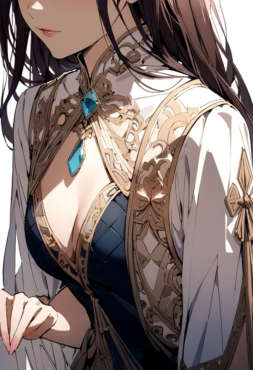 (White Background:1.4),(Girl&#39;s head silhouette, close your eyes, Colorful long hair, Oriental elements)，(Chinese illustration:1.3，Paper Art:1.3, Quilting Paper Art:1.2),( Streamlined Design, Clear lines, High Sharpness,Highest quality, Very detailed, Tabletop, Cinematic lighting effects, 4K )