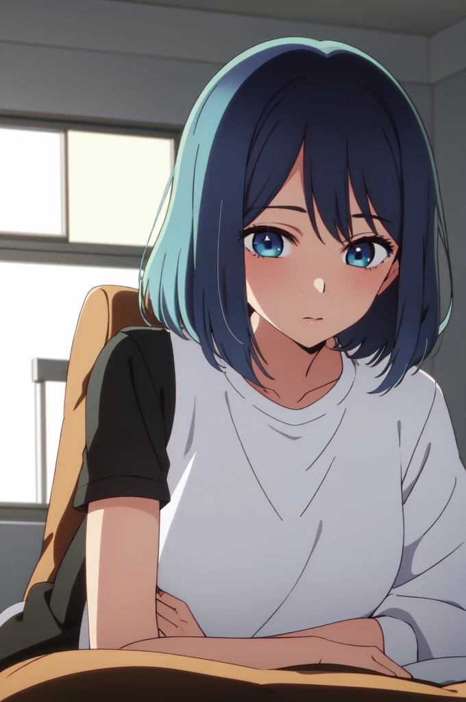 Anime Background Art, Bottom of the room, 1 bed, Lying in bed, Beautiful anime scene, 4k anime art wallpaper, 4k anime art wallpaper, Rossla Global Illumination, Anime Girls, Highest quality, detailed, 1 Girl, alone, Same as LoRA, Same as LoRA, , Blue Hair, short hair, Clear eyes, blue eyes, View your viewers, Perfect Face, Perfect Eyes, .


