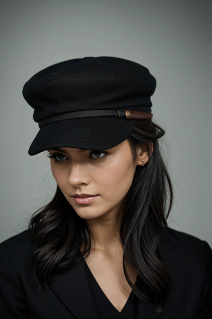 Black cap, no picture of a person