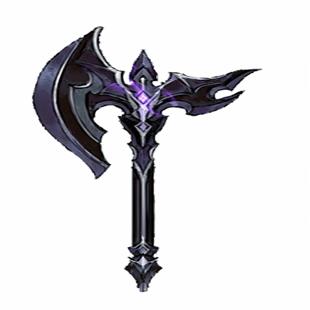 A black and purple weapon with a large blade, Sword weapons, Fantasy Scythe, World of Warcraft Blizzard Weapon Art, Intricate Fantasy Spear, Tomahawk, Fantasy weapons, Axe element, halberd, sword, Tomahawk, The style of the Ghost Slayer Blade, Leviathan Axe, Dragon Staff, Hammer Weapon, polearm sword, Fantasy Blade